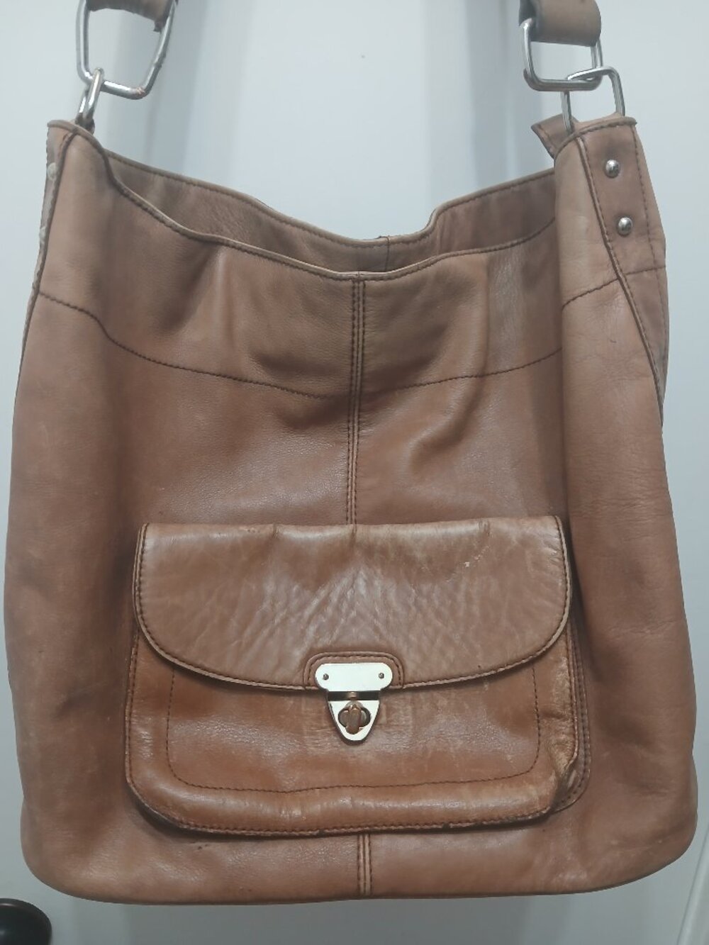 Banana Republic Smooth Leather Hobo